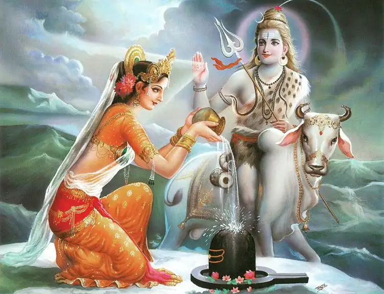 Parvati-Devi-worships-Lord-Shiva