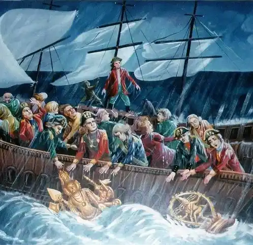 The Dutch try to steal the Subramanya Deity