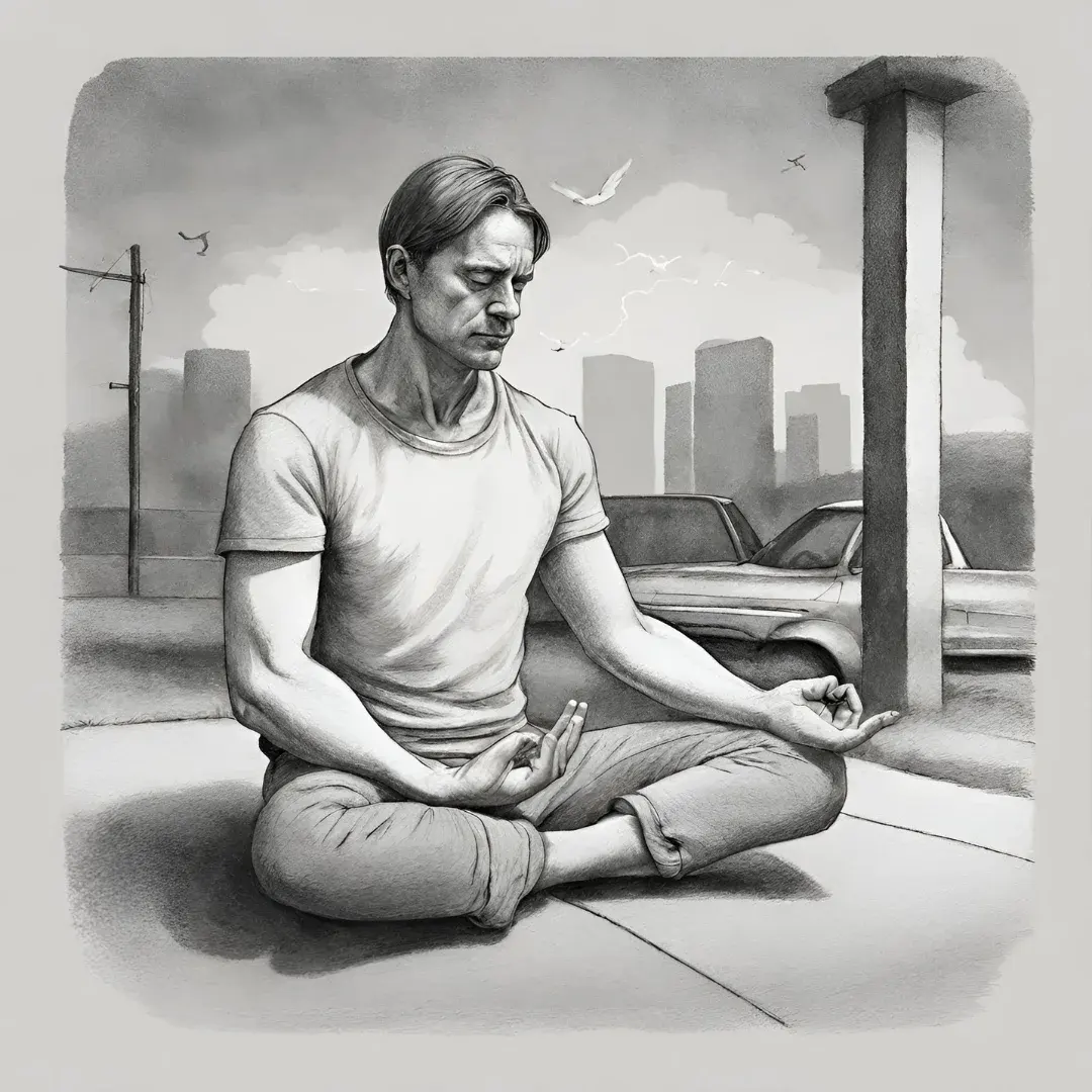 Meditating Man