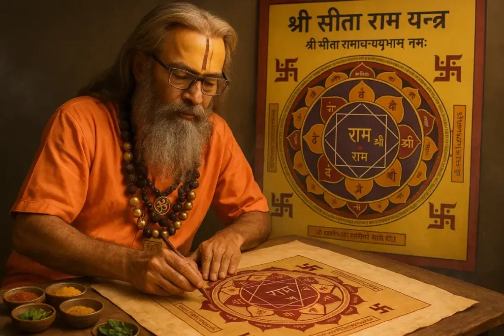Seeta Ram Yantra Creation at yantrachants.com