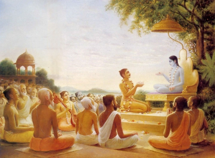 Parikshit  hear the Bhagavatham from Sukadeva