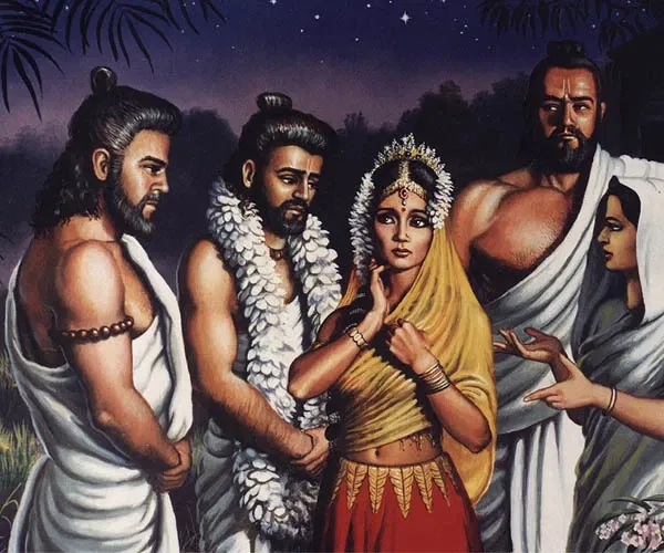 Vyasa organizes Pandava marriage with Draupadi