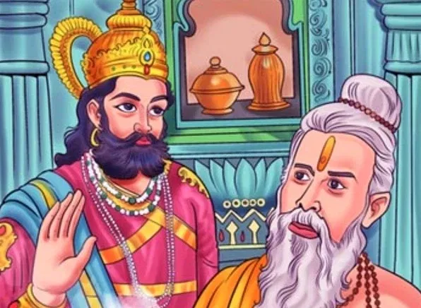 King Dileepa enquires about Magha to Vashishtha