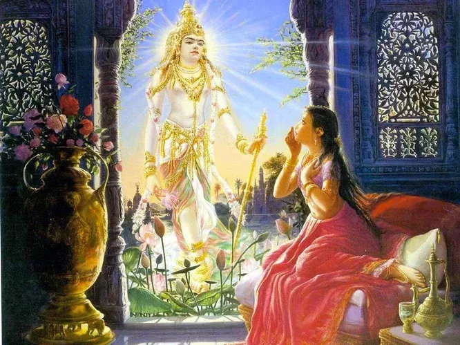 Kunti and Surya Devata