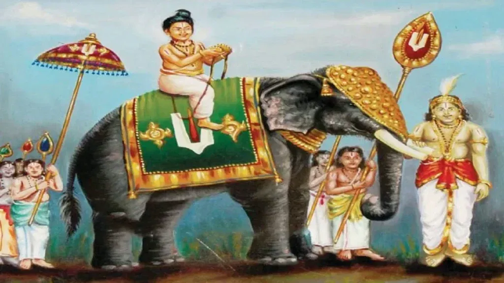Periyalwar on Elephant
