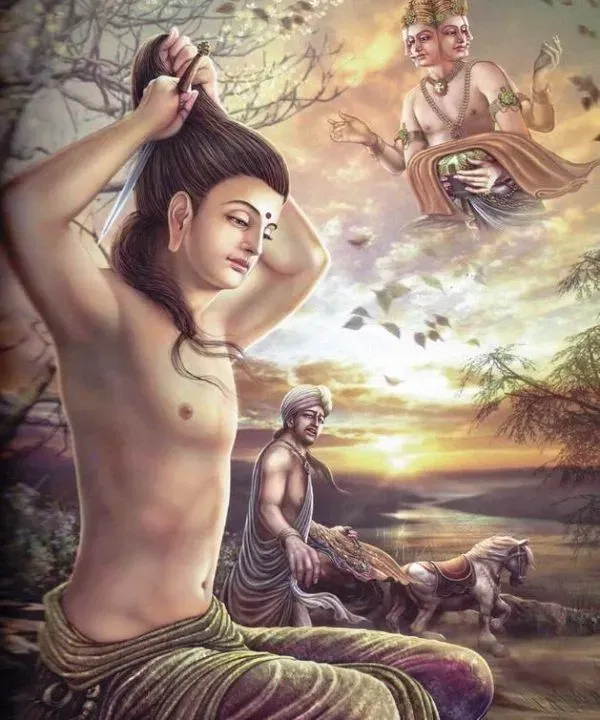 Siddhartha becomes a monk