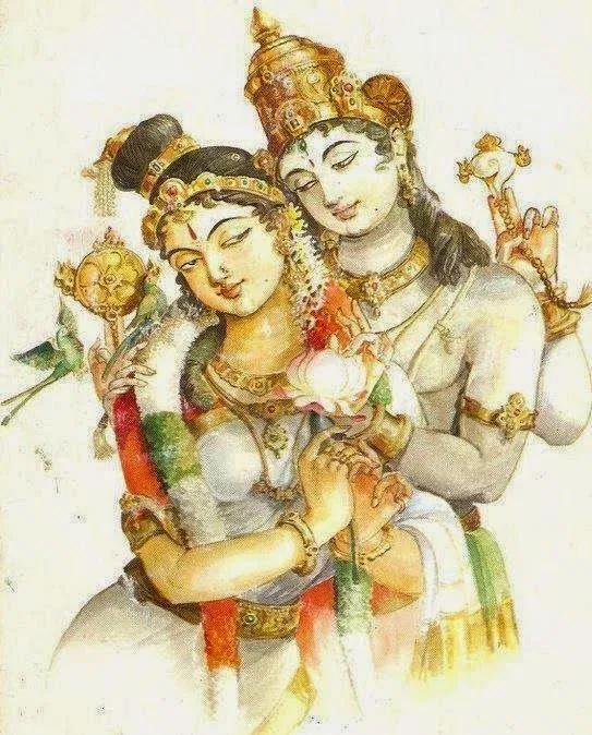 Devi Andal and Krishna