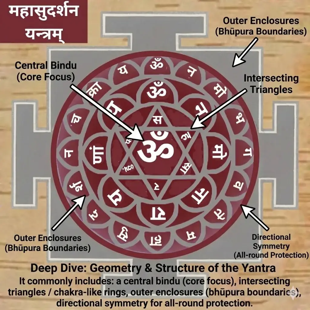 The Maha Sudarshan Yantram Major Components of the Yantra