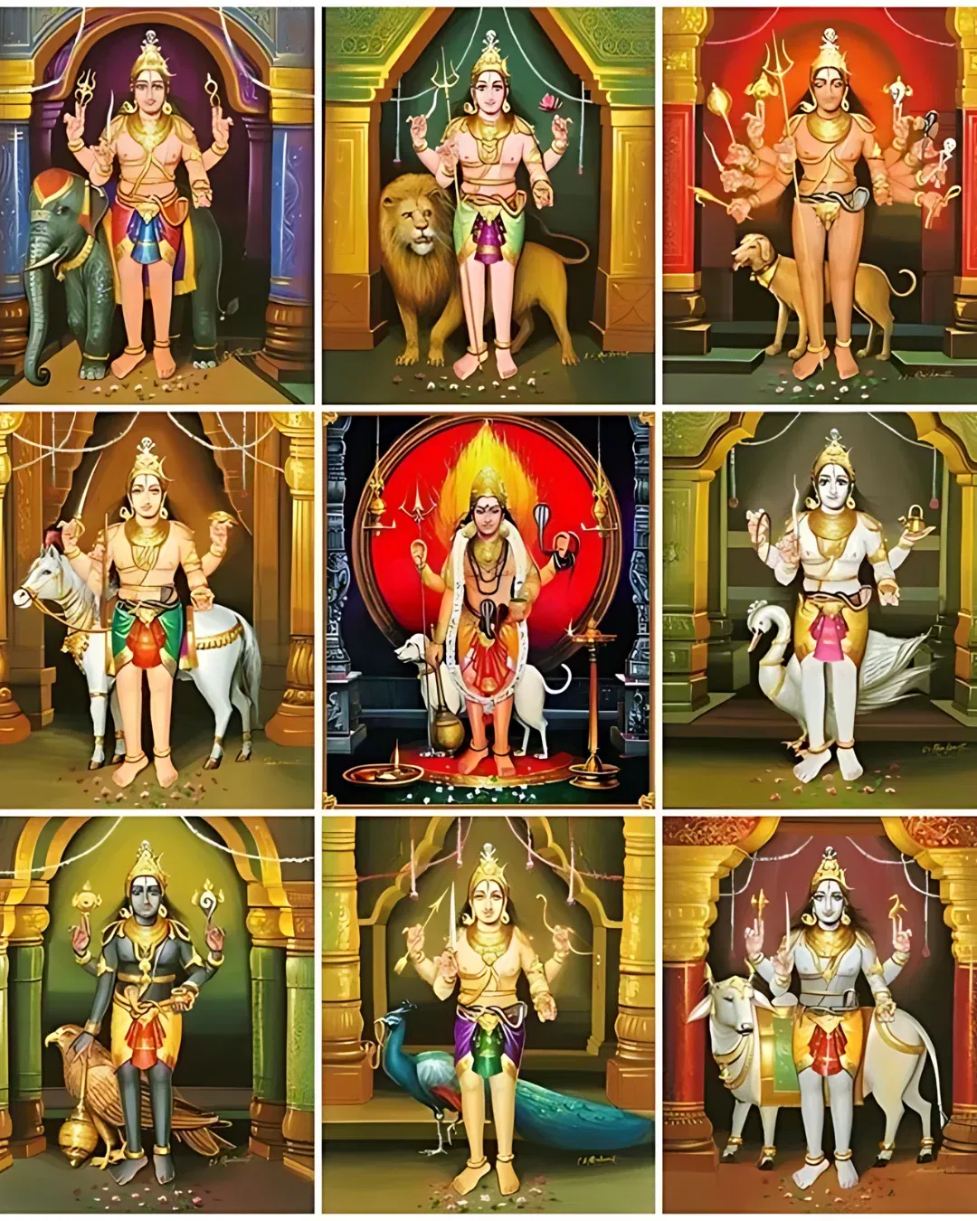 The 8 Bhairavas: Ashta Bhairavas