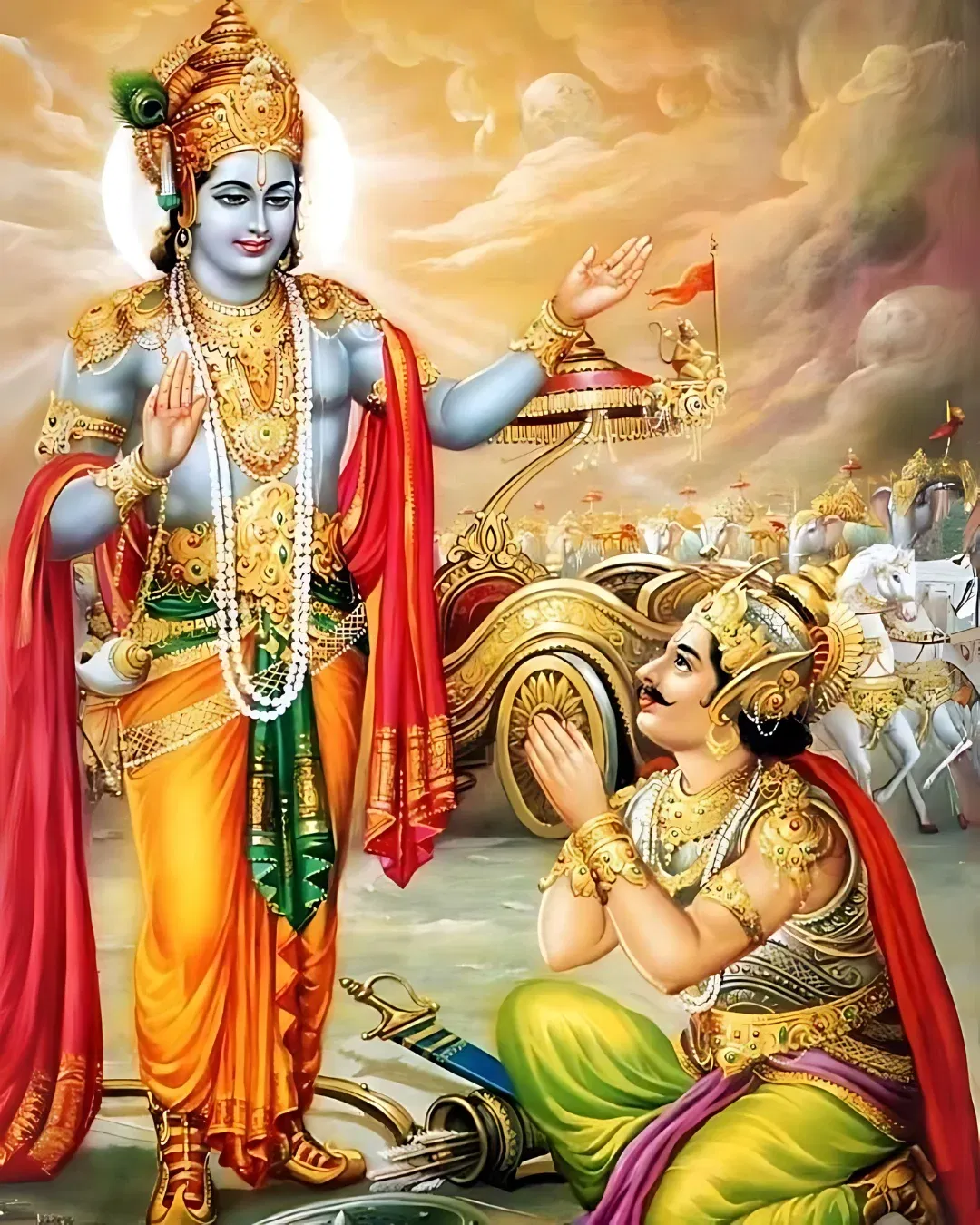 Krishna and Arjun