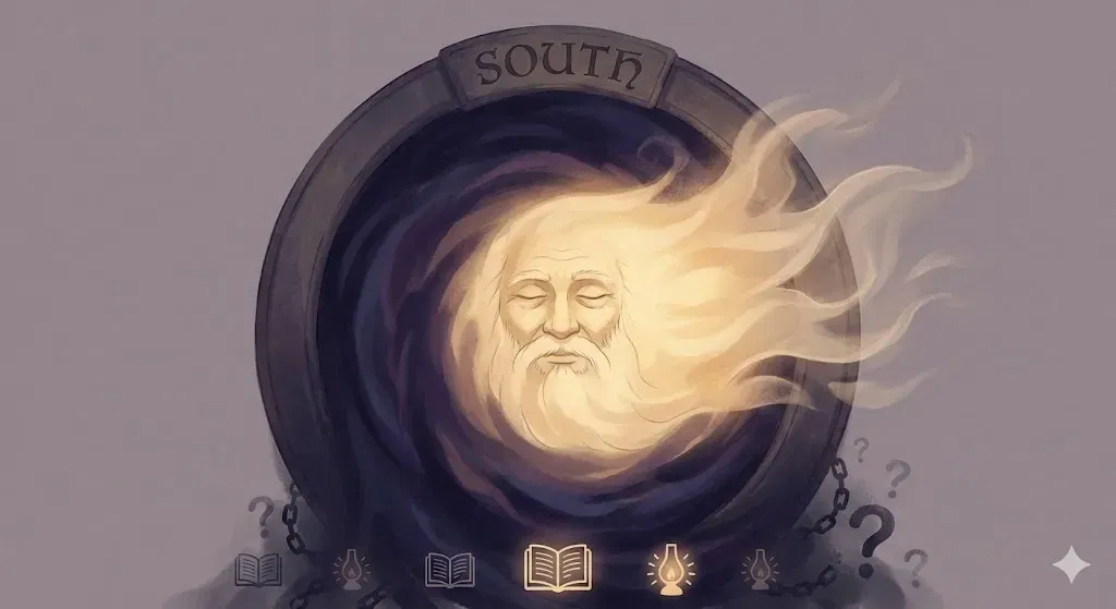 The Southern direction as a gateway to inner rebirth