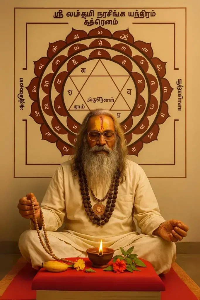 Chanting  Lord Laxmi Narasimha 