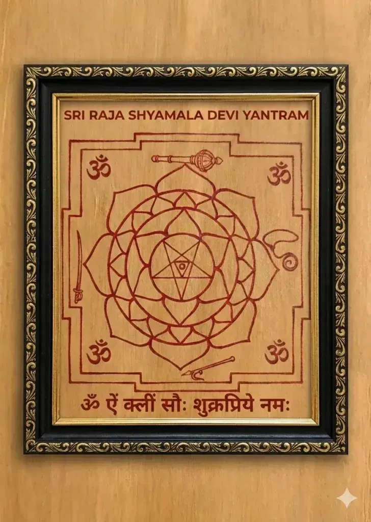 Product-A FramedSri Raja Shyamala Yantra-Illustration Only -Made to Order