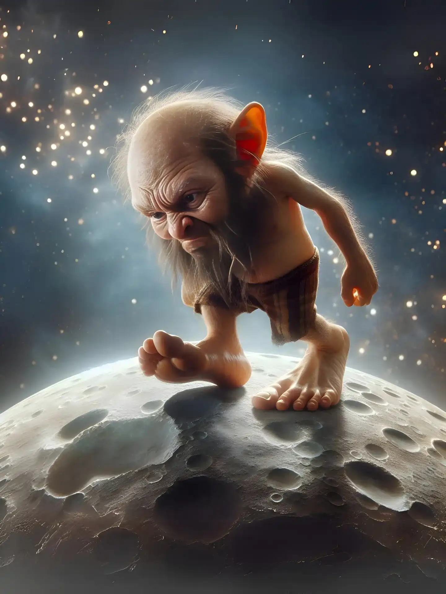 Moon under the Dwarf