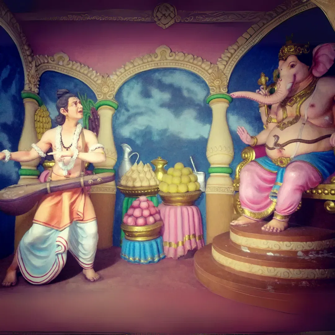 Ganesha And Narada