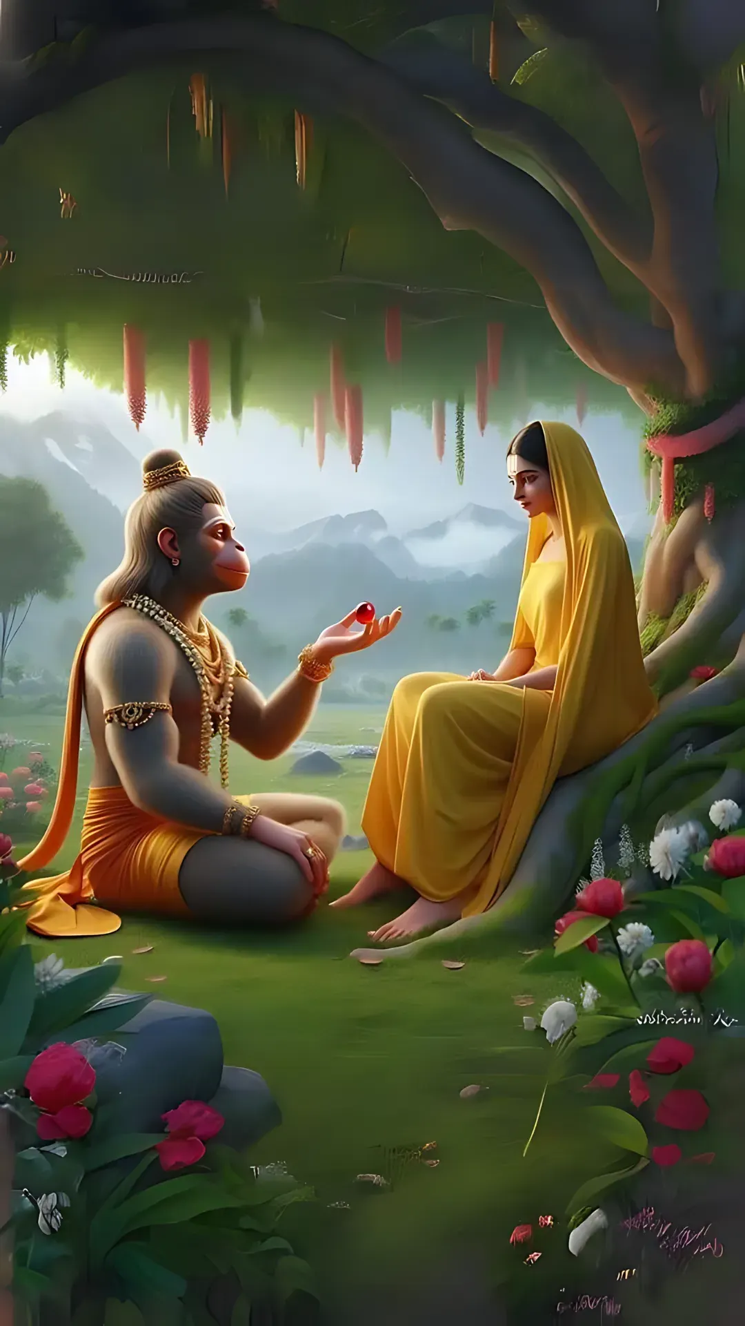 Hanuman Meets Seeta