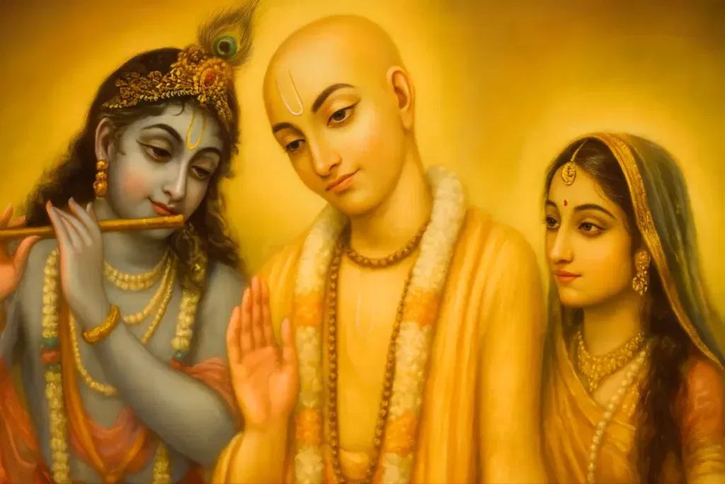 The 3 Prime Deities in Sri krishna Chaitanya Yantra