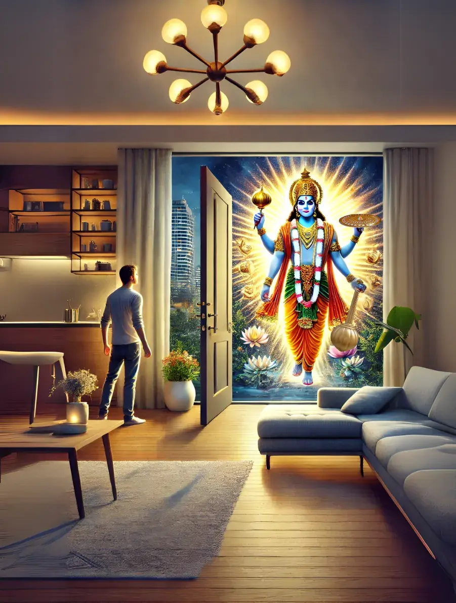 Lord Vishnu Enters a Person's House