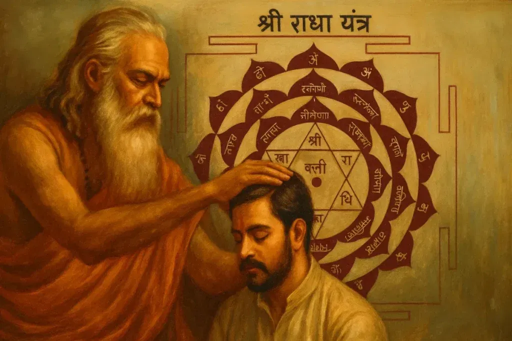 Guru Shakti and Sri Radha Yantra