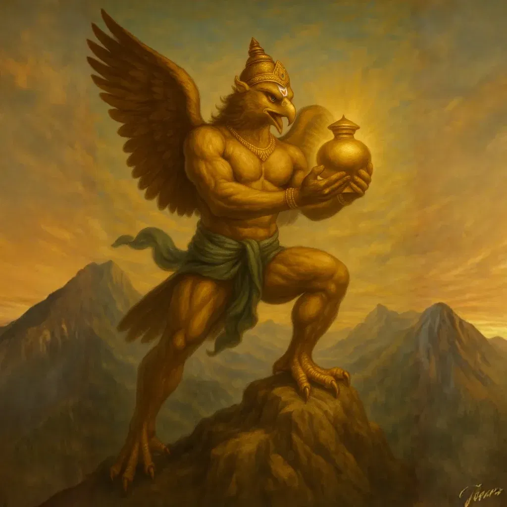 Sri Garuda Brings the Elixir
