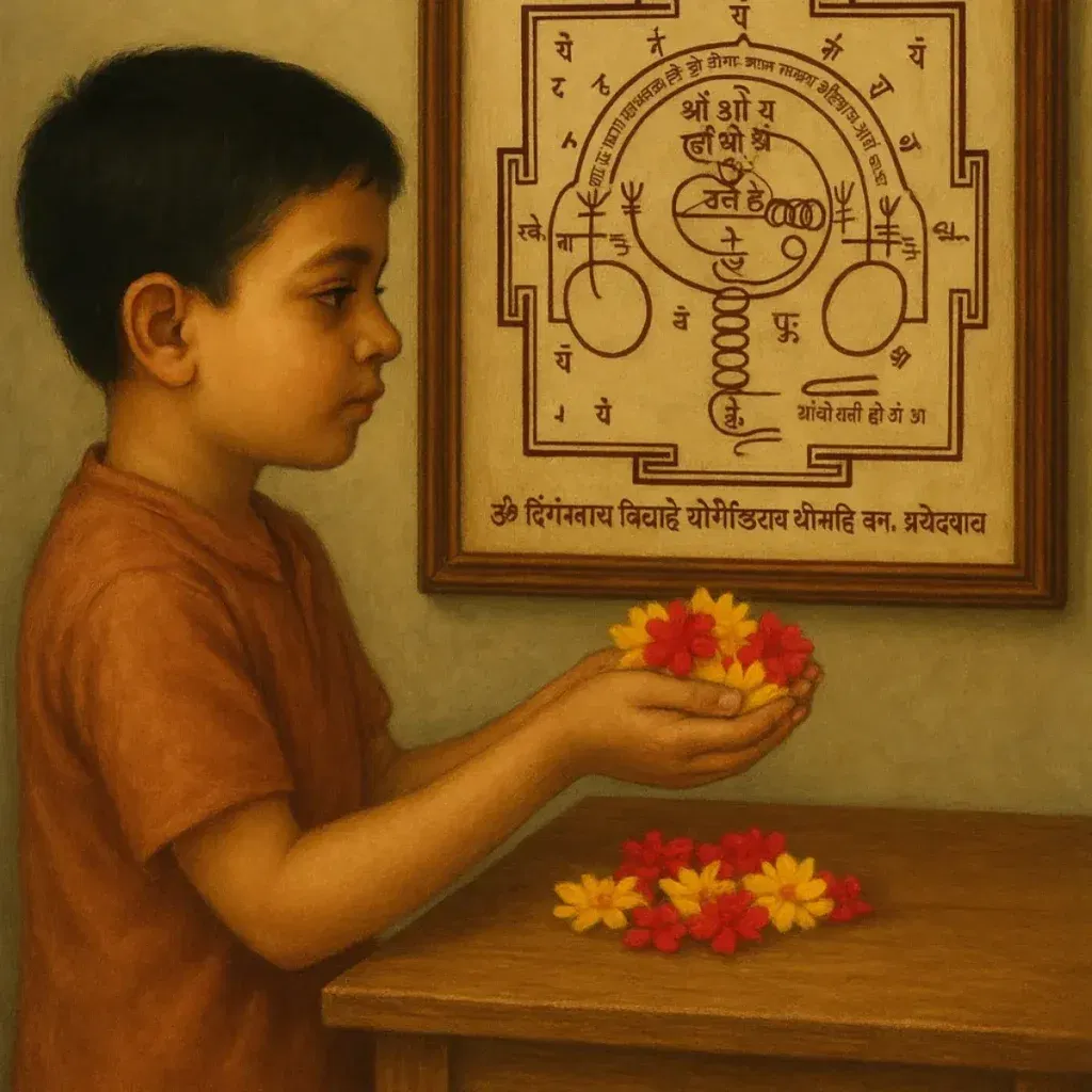 Worshipping the Sri Dattatreya Yantra