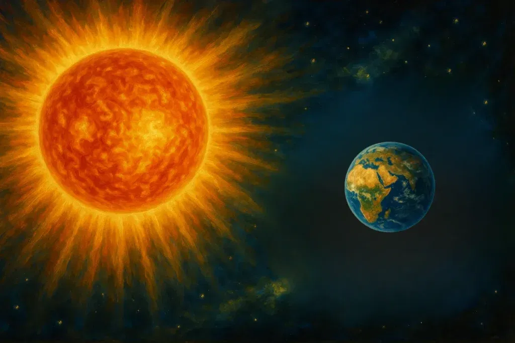 Sun and Earth